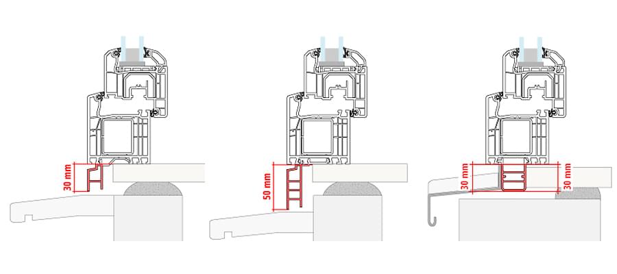 tapées de fenêtre croquis détaillés