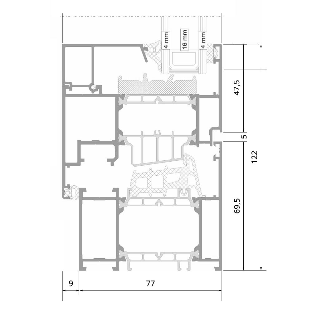 Section du profilé MB-86