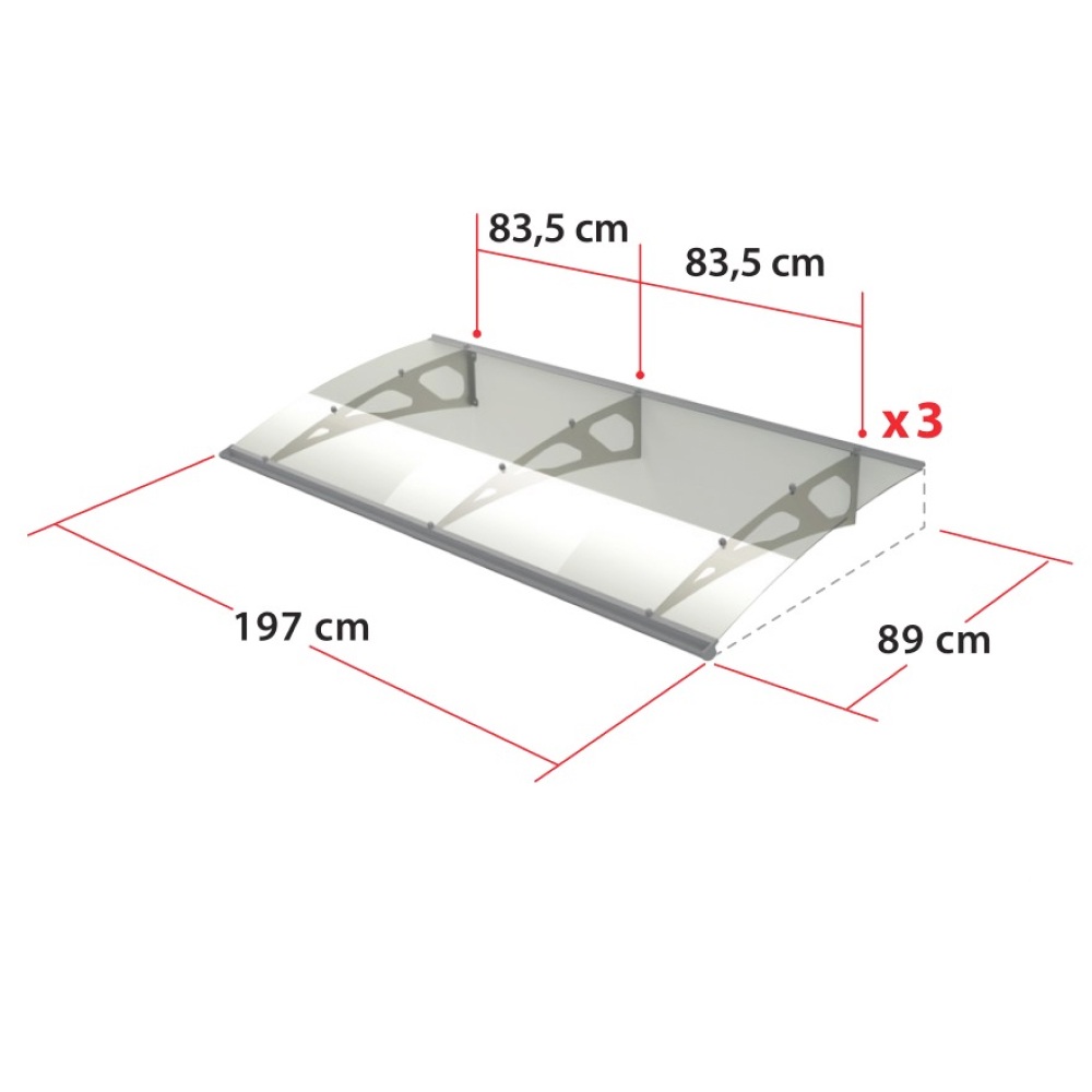 Marquise Lunéville dimensions - 197 cm de large