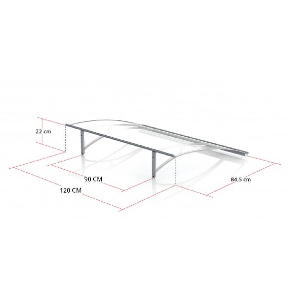 Marquise Le Puy dimensions - 120 cm de largeur