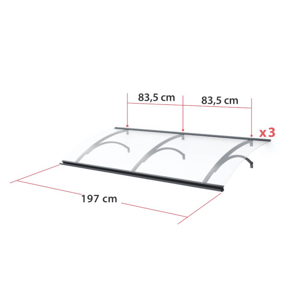 Marquise Pornic dimensions - 197 cm de large