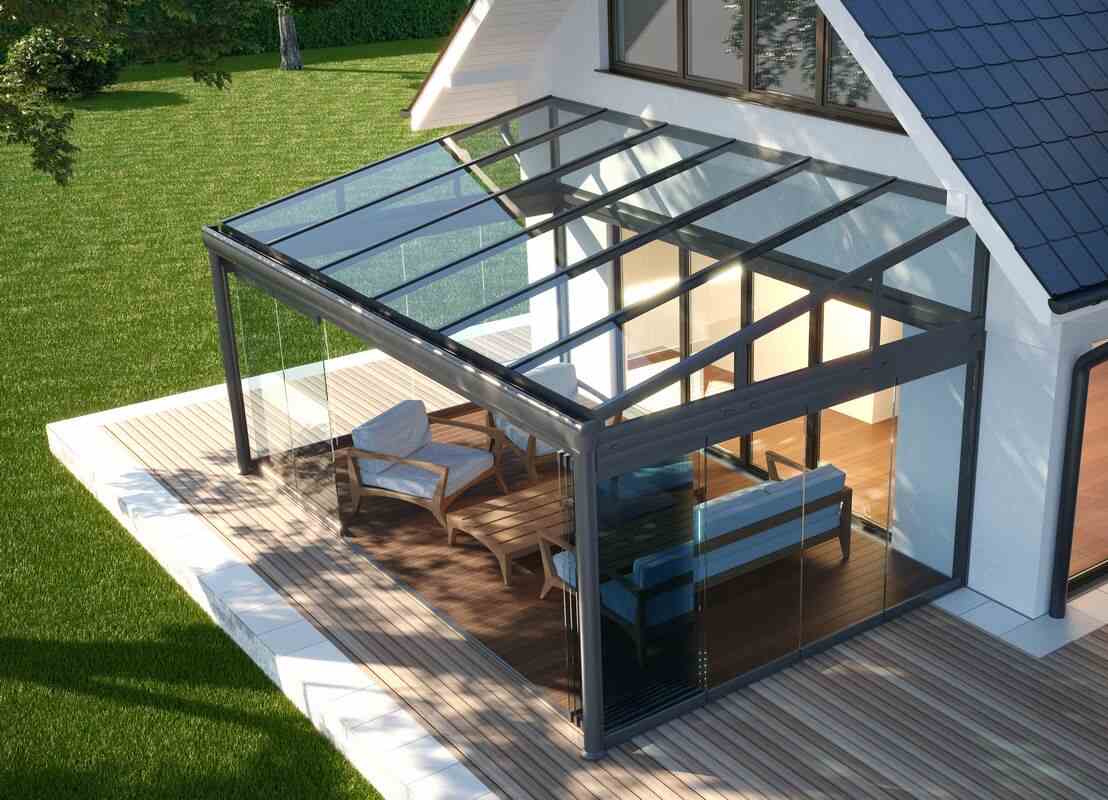 Pergola Solarlux en verre