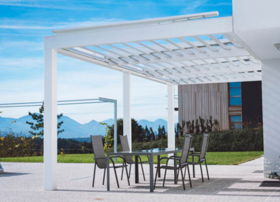 pergola blanc signalisation RAL 9016