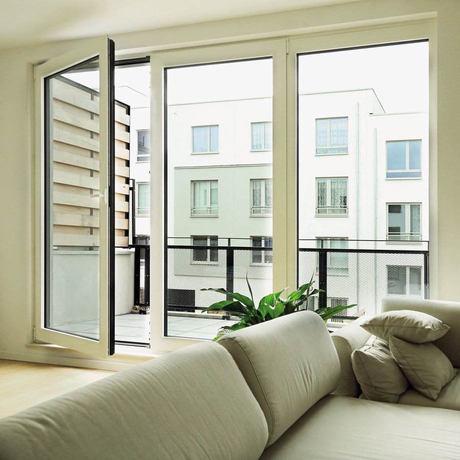 Porte fenêtre PVC gris anthracite sur mesure & personnalisable Premium