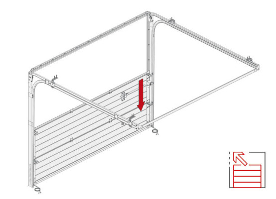 Démonter porte de garage sectionnelle