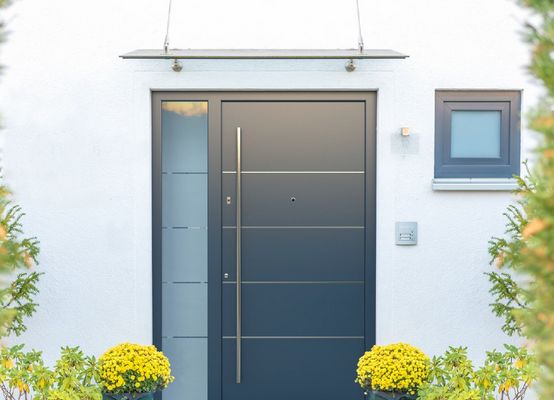 poignée de porte d'entrée aluminium